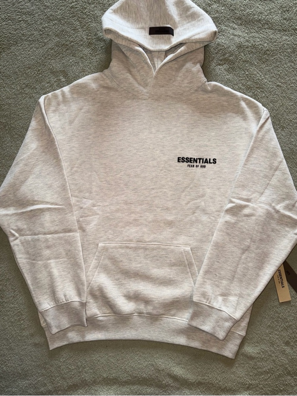 Fear of God Essentials Light Gray Hoodie